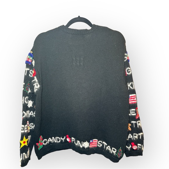 Marisa Christina Vintage Christmas Sweater with Audible Sleigh Bells - Picture 2 of 4